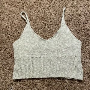 Cream crop top